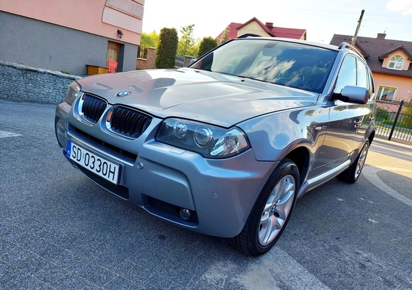 BMW X3 cena 28400 przebieg: 200310, rok produkcji 2006 z Poręba małe 352